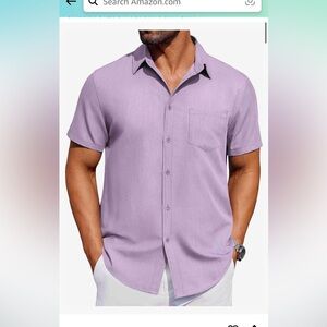 Men’s Purple button up